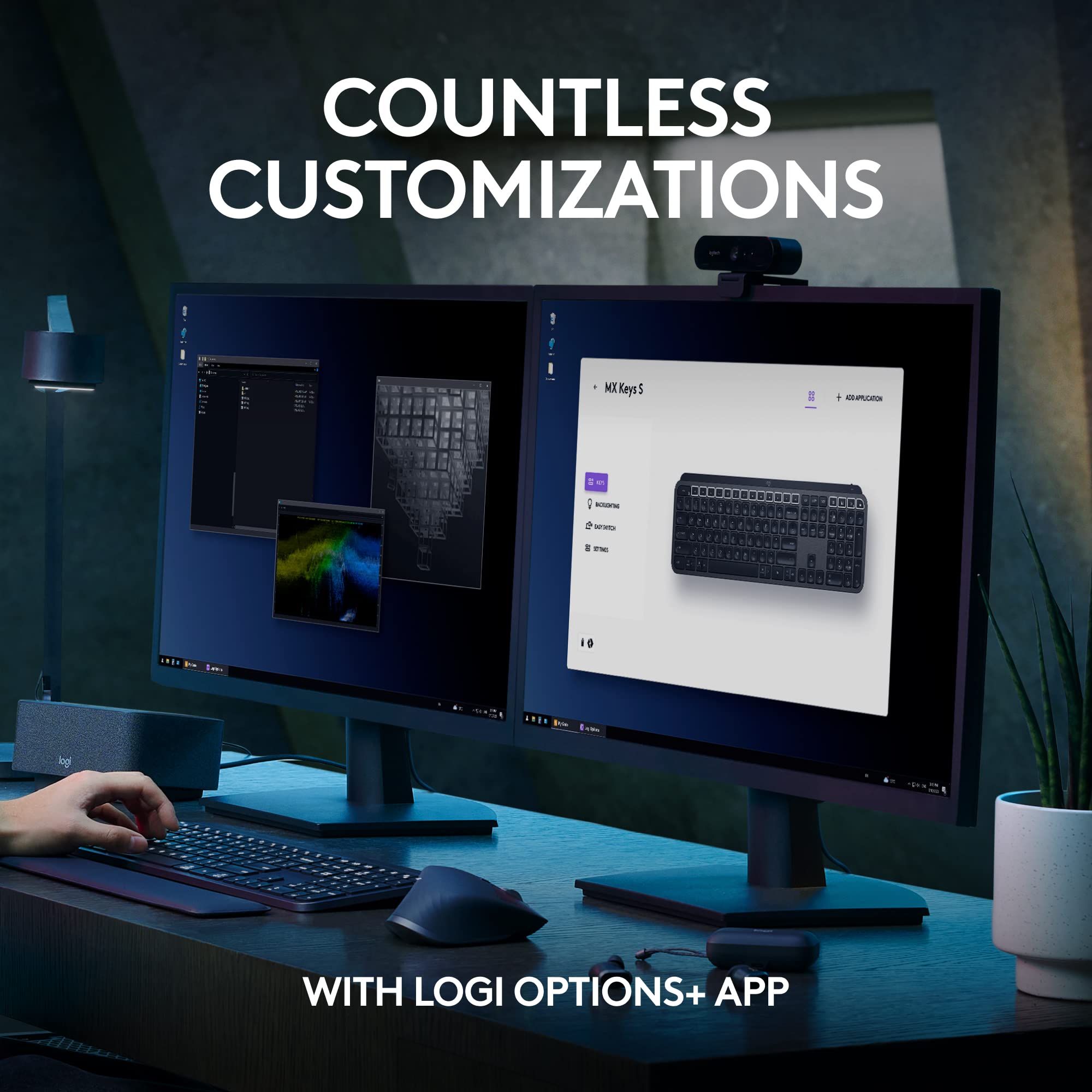 Logitech MX Keys S Wireless Keyboard with Smart Backlighting