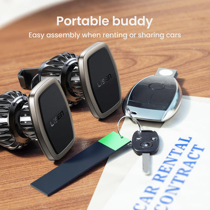 Lisen 2 Pack Magnetic Car Phone Mount For Vent 6 Magnets