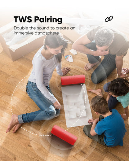 Bluetooth Speaker TWS Pair IPX5 Waterproof Portable 20H