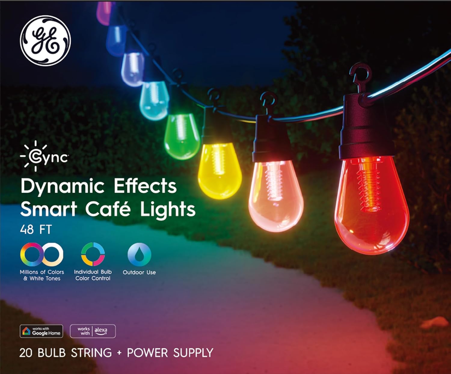 Cync GE Smart Color Changing Patio String Lights