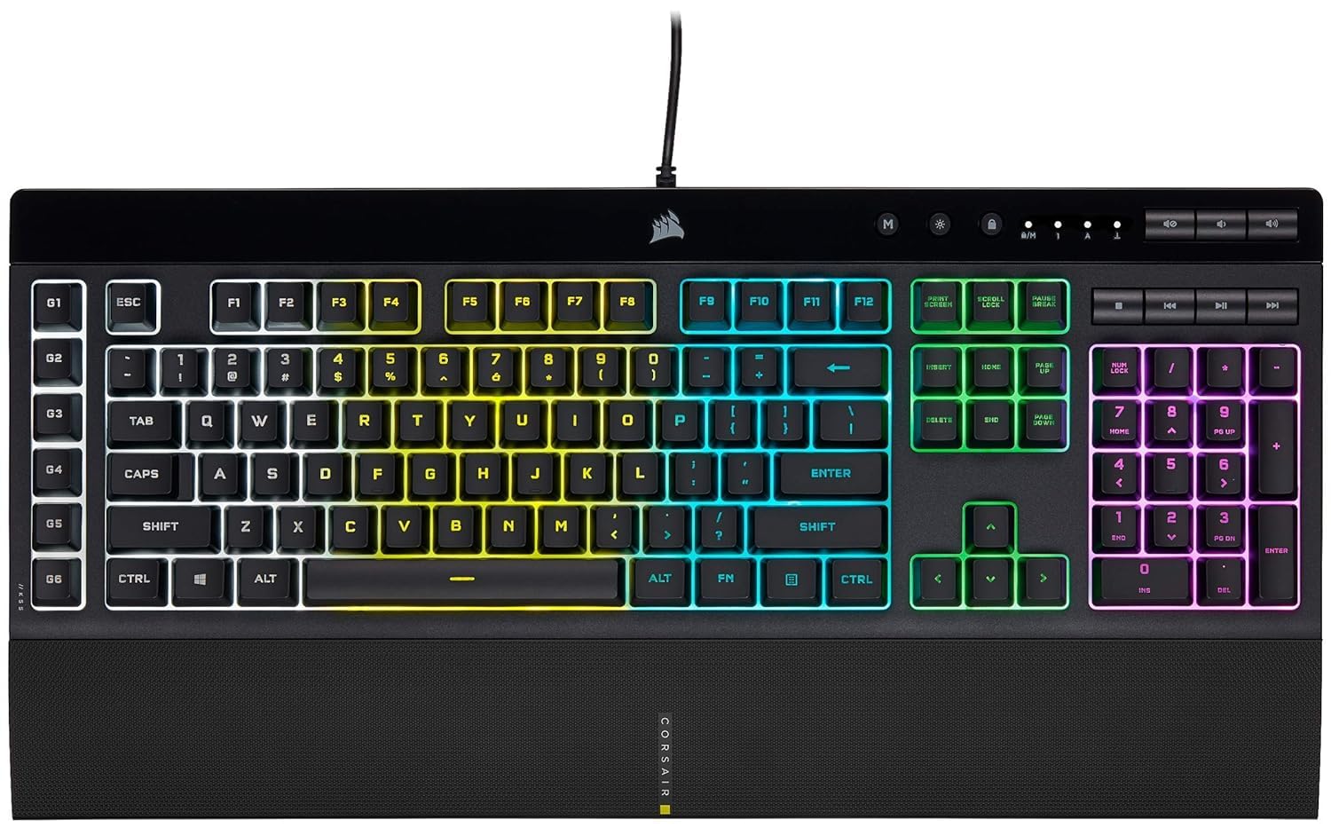Corsair K55 RGB Pro Gaming Keyboard with Macro Keys
