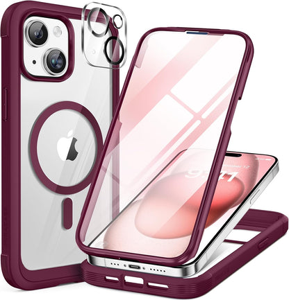 Miracase Glass Series iPhone 11 Rugged Case 6.1 9H Purple