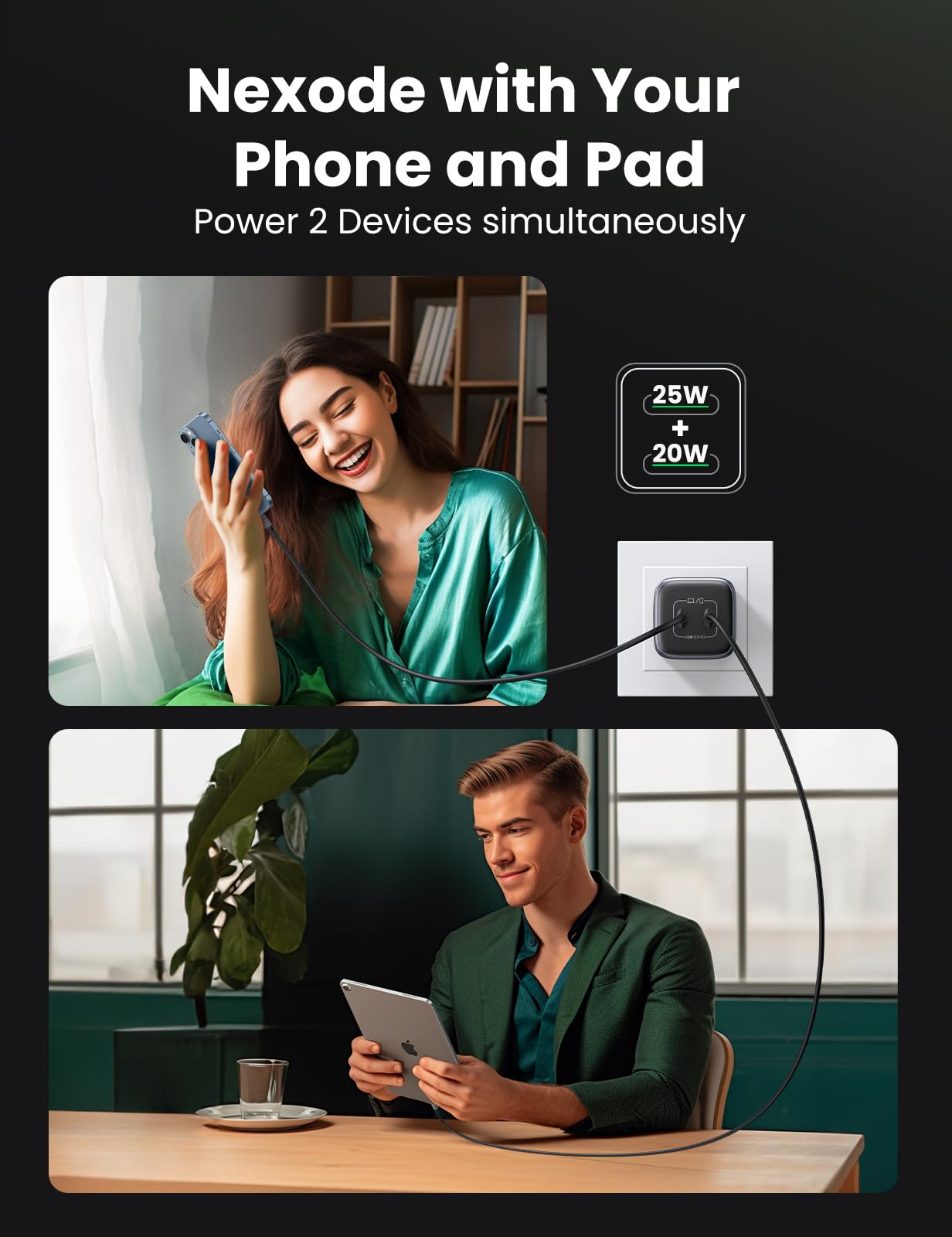 UGREEN 45W USB C Charger Fast Charging for Devices