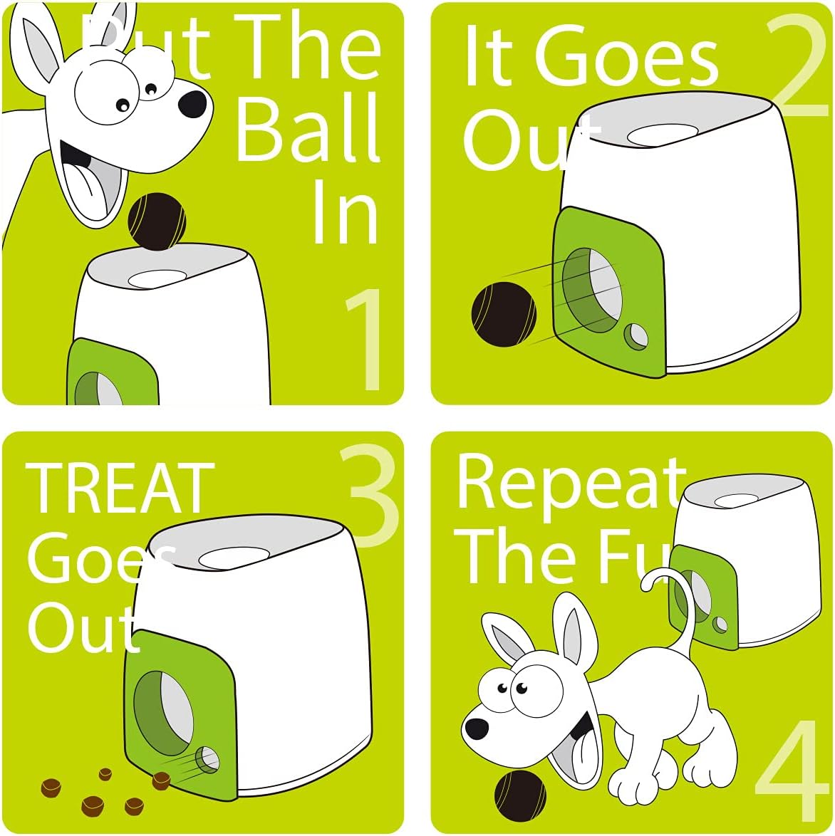 Interactive Fetch and Treat Toy for Dogs