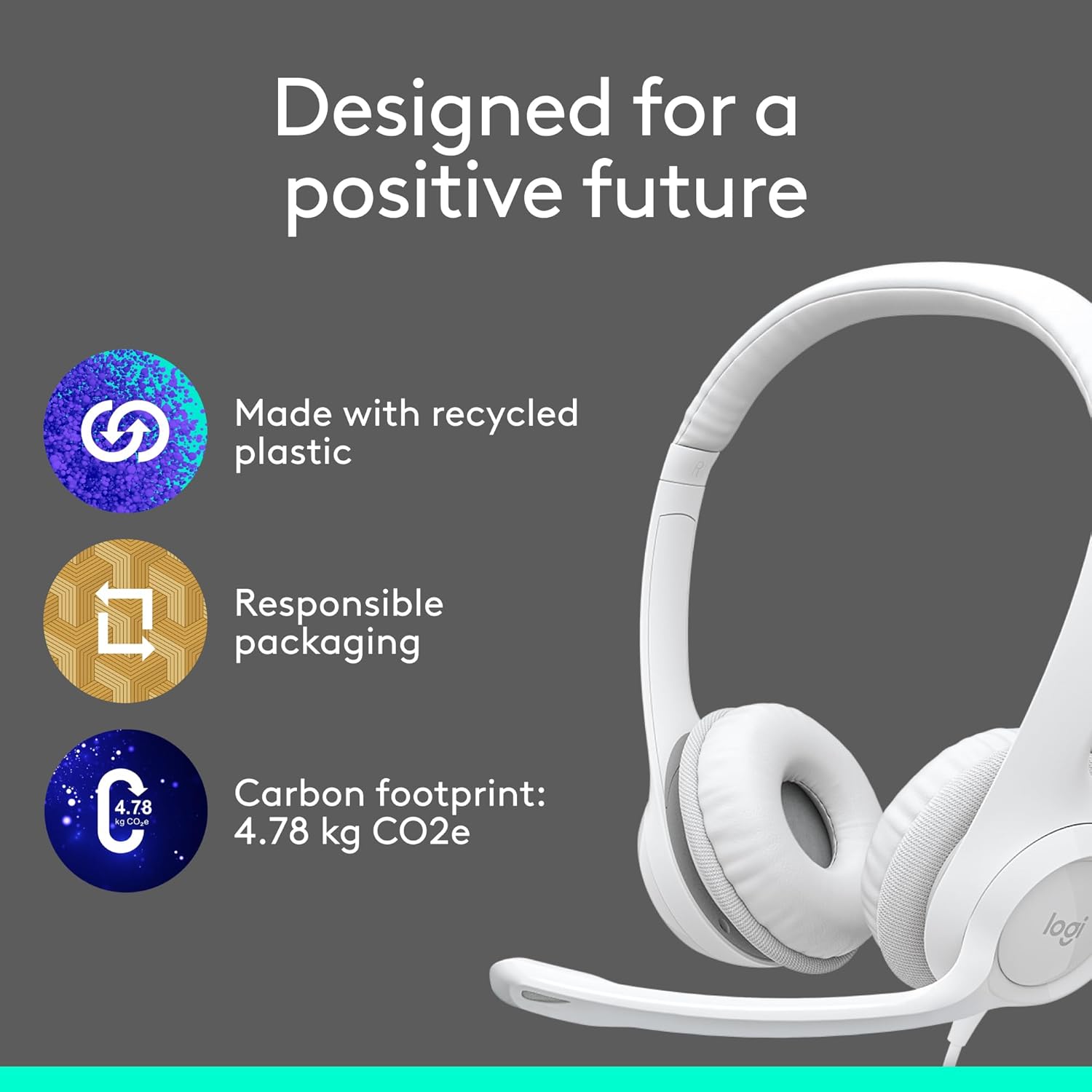 Logitech H390 Wired Headset with Noise Cancelling Mic
