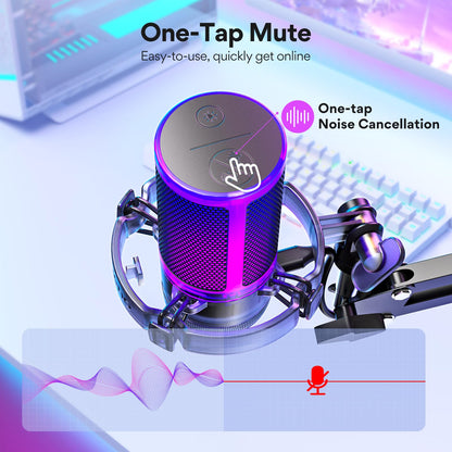Maono Gaming USB Microphone DGM20S With Noise Cancellation