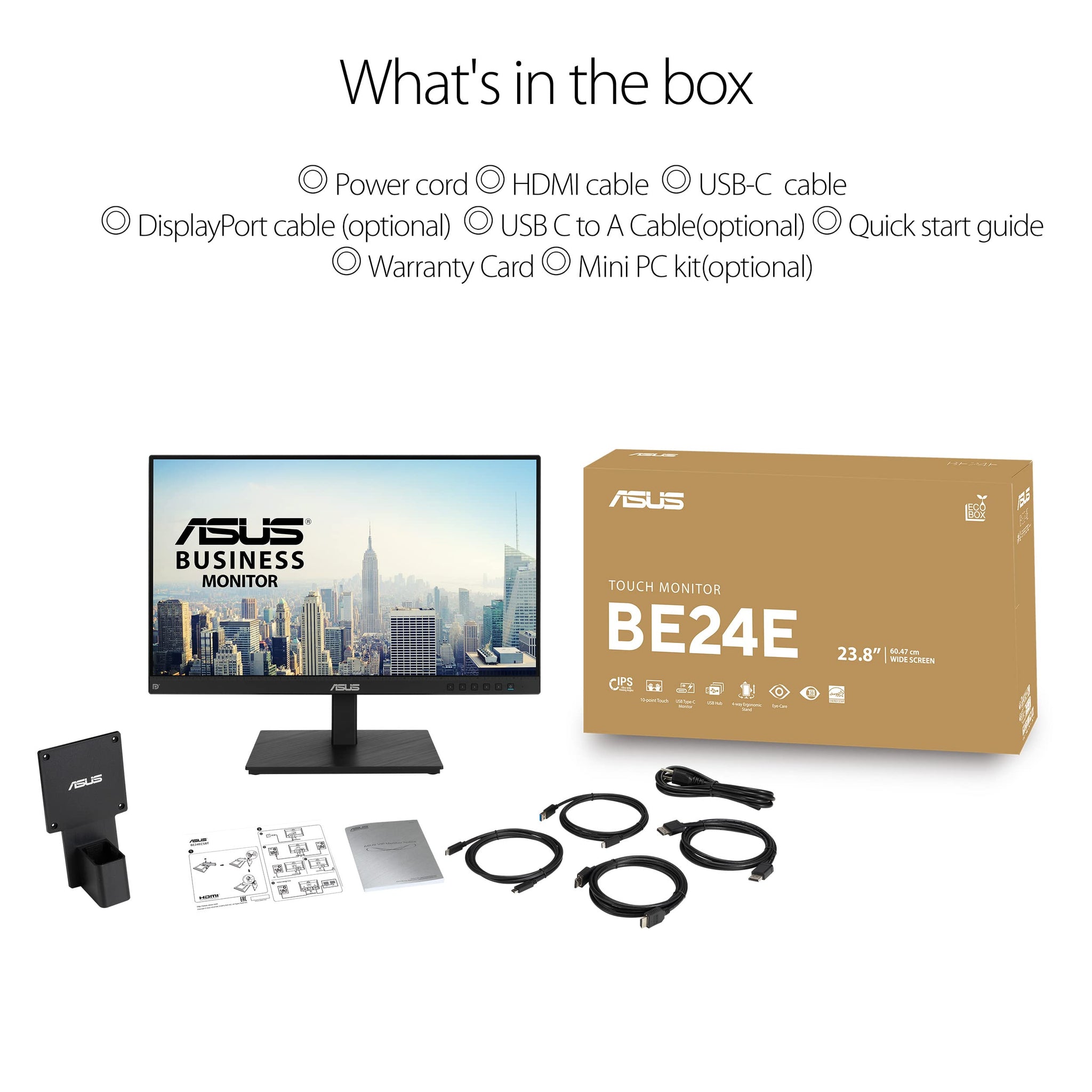 ASUS 23.8 Inch Full HD Monitor with Eye Care Technology