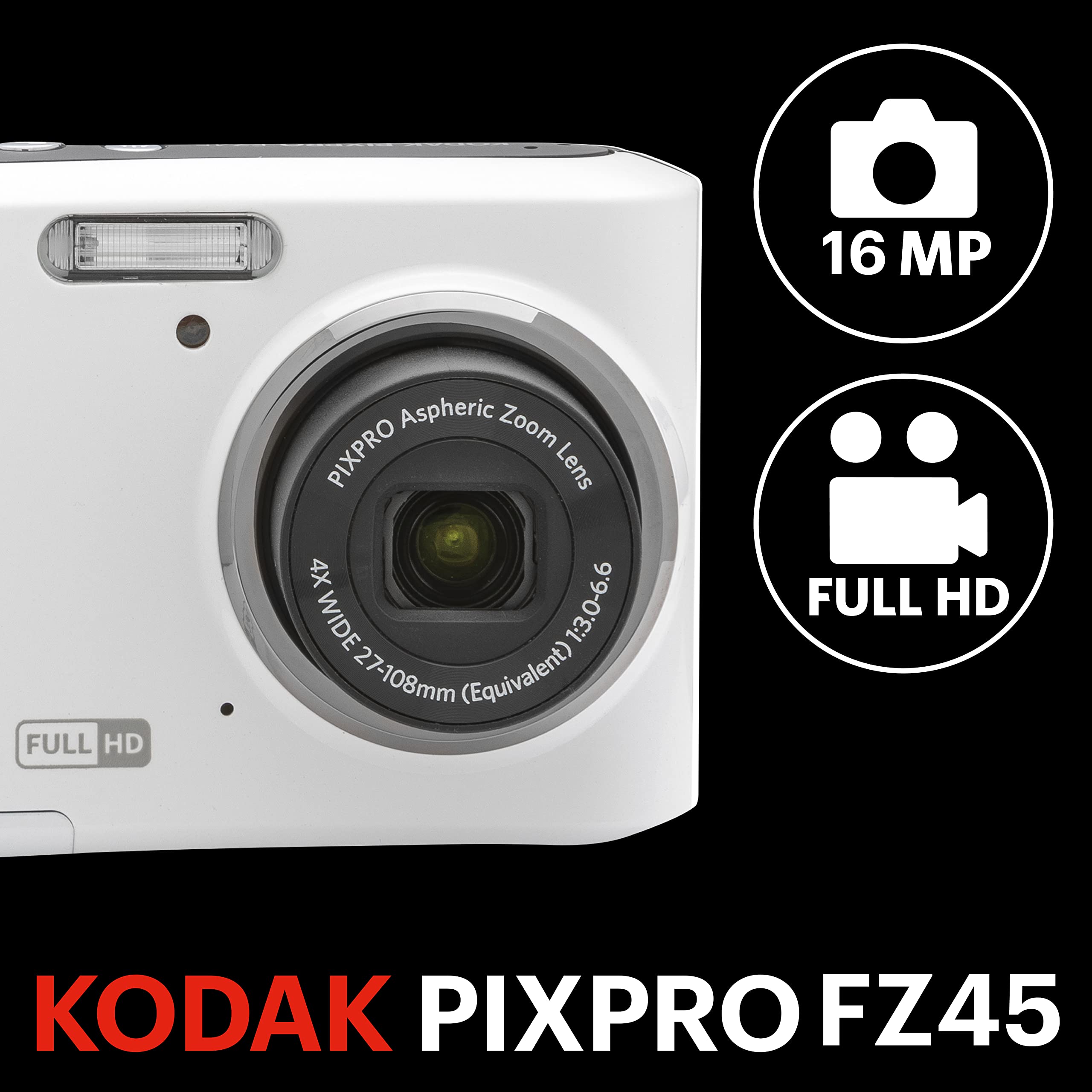 Kodak Pixpro FZ45 16MP Digital Camera with Easy Zoom