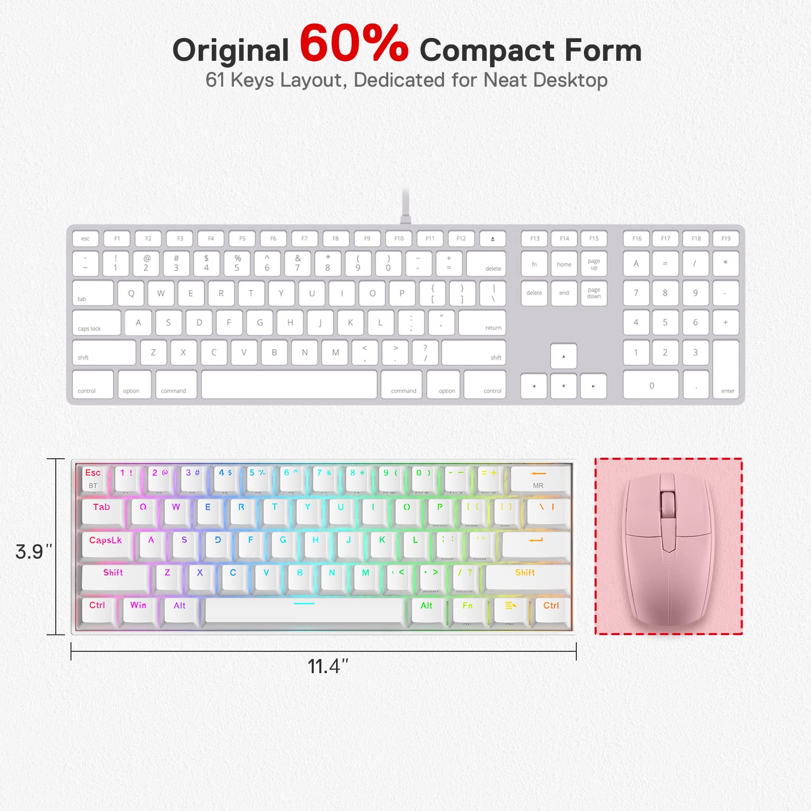Redragon K530 Pro Wireless RGB Mechanical Keyboard
