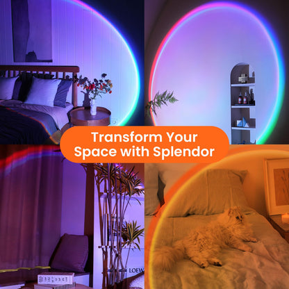 Sunset Lamp Projector 180 Degree Rotation Sun Projection LED