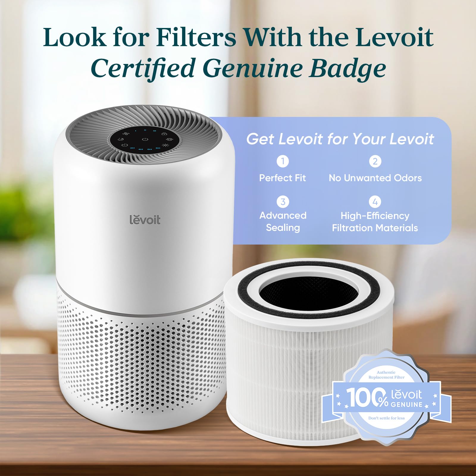 Levoit Air Purifier for Home Allergies and Pet Hair