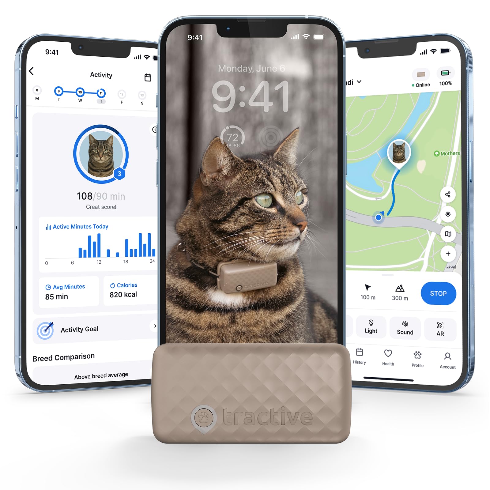 Tractive Smart Cat GPS Tracker with Real Time Monitoring