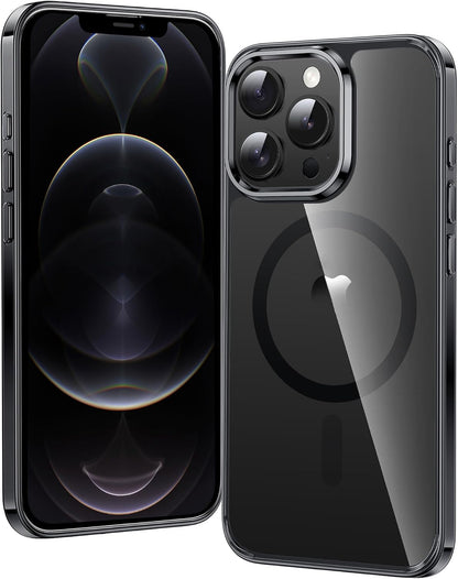 FNTCASE IPhone 16 Case Clear Magnetic MagSafe Screen Protector Drop Proof Rugged