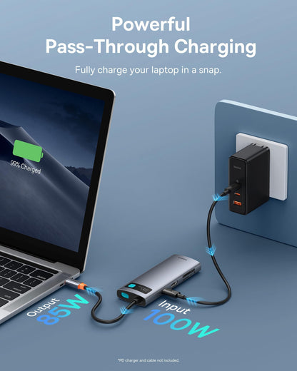 Baseus 4K Multiport Docking Station Dual HDMI DP USB Hub PD