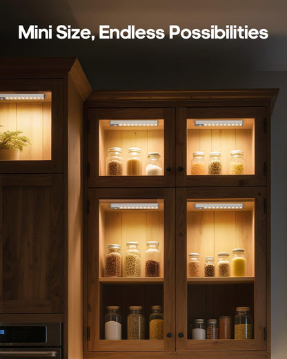 6 Pack LED Under Cabinet Lights Wireless Charging Station