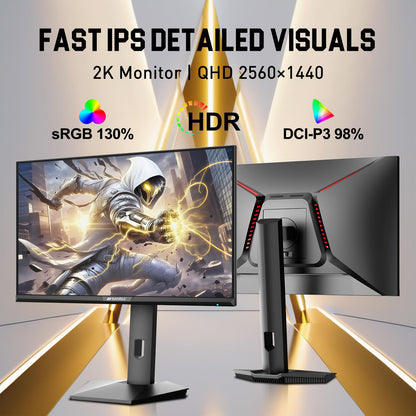 Sansui 27 Inch WQHD Gaming Monitor 180Hz 1ms DP HDMI HDR