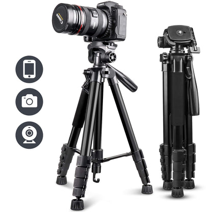 UBeesize 74 Inch Heavy Duty Tripod With Phone Holder