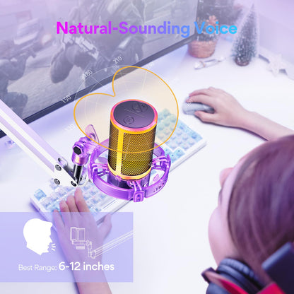 Maono Gaming USB Microphone DGM20S With Noise Cancellation