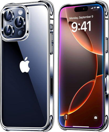 Mkeke Clear Case for iPhone 17 Pro Max Shockproof Bumper