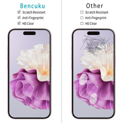 2 Pack iPhone 16 Pro Max 6.9 Inch Tempered Glass Screen Protector Full Coverage