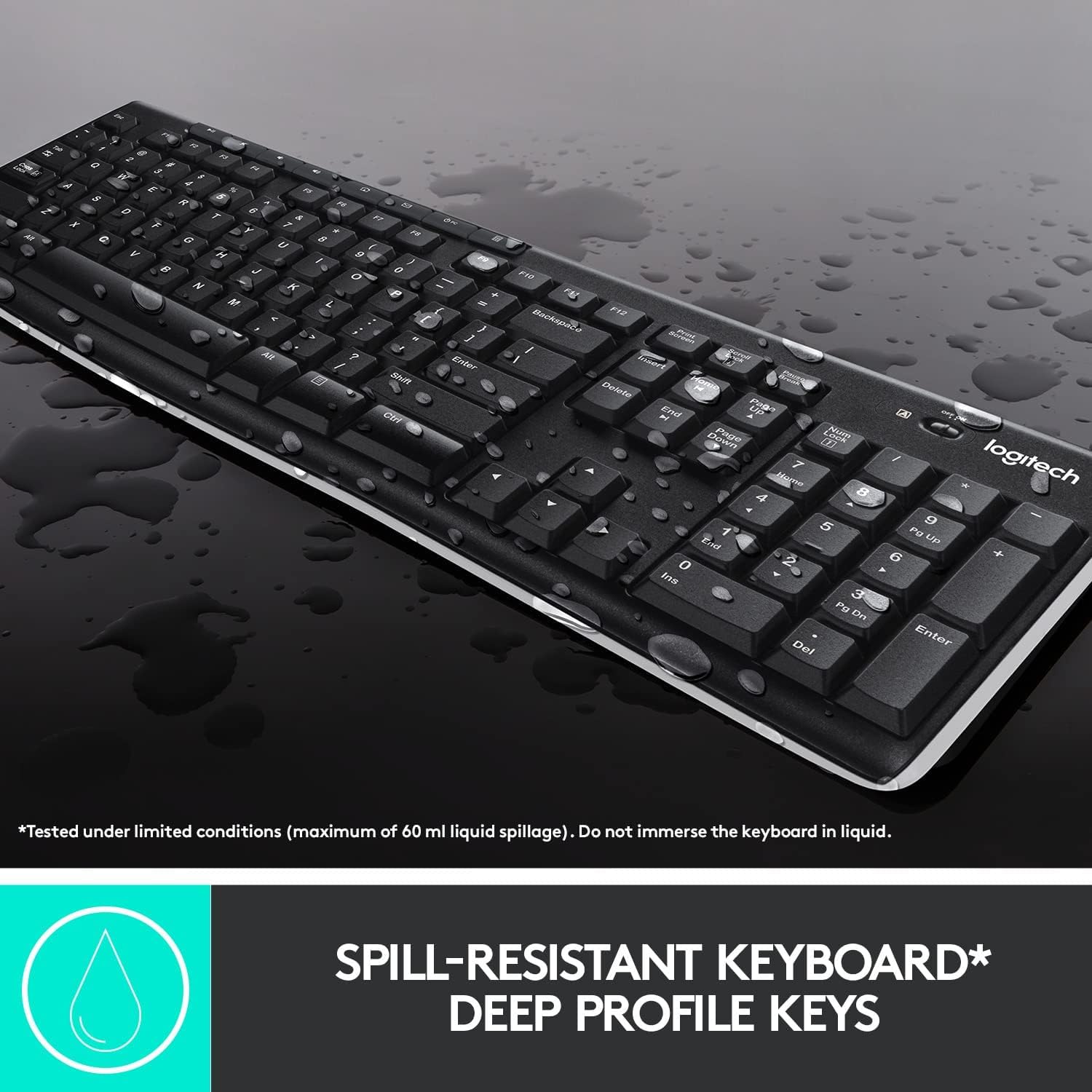 Logitech MK270 Wireless Keyboard and Mouse Combo for Easy Computing