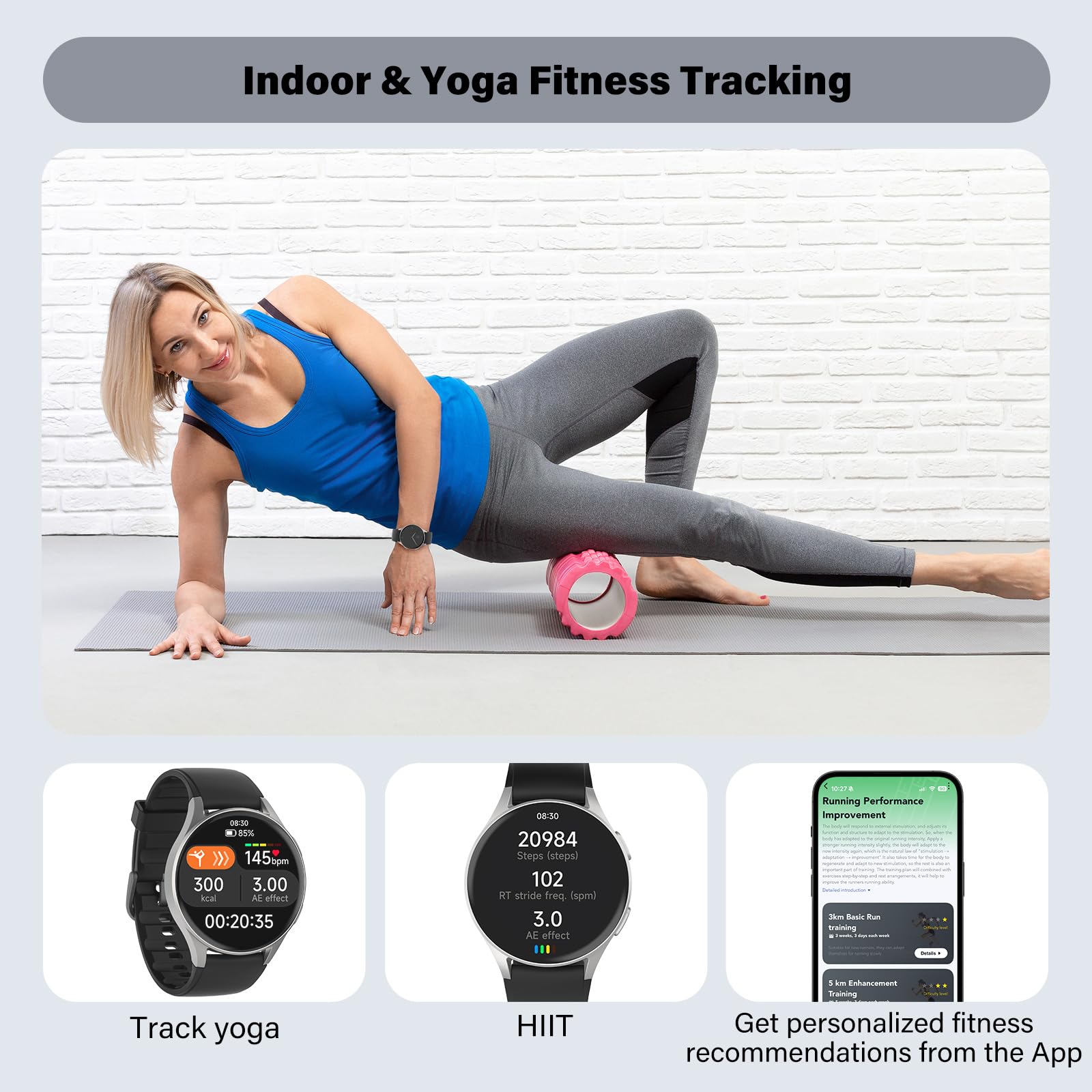 Smart Watch For Women With Alexa Health Tracking AMOLED