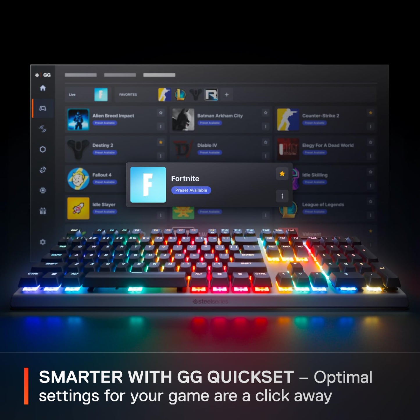 SteelSeries Apex Pro TKL White Keyboard with Adjustable Actuation
