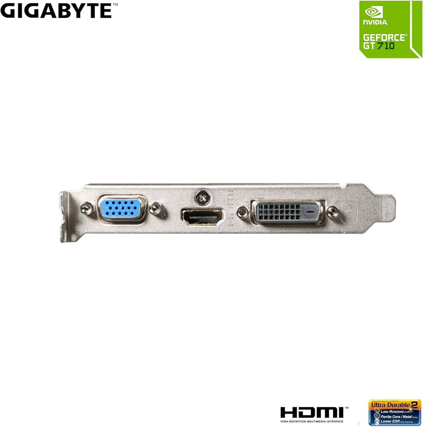 GIGABYTE GeForce GT 710 Low Profile Graphics Card