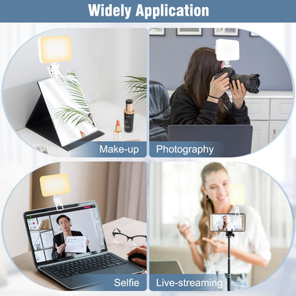 Rechargeable LED Selfie Light with Tripod Adapter