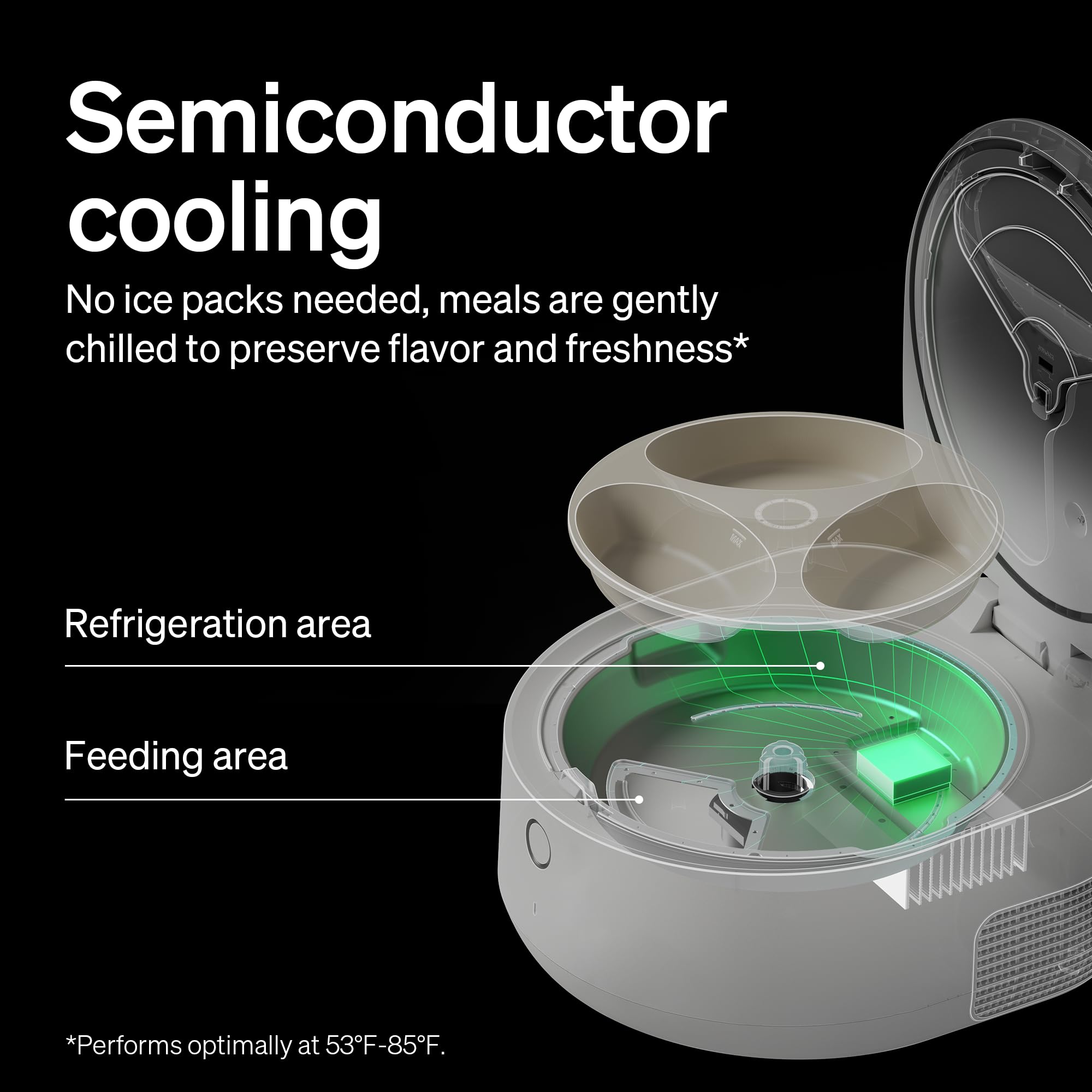 Automatic Cat Feeder with Refrigerated Fresh Meals