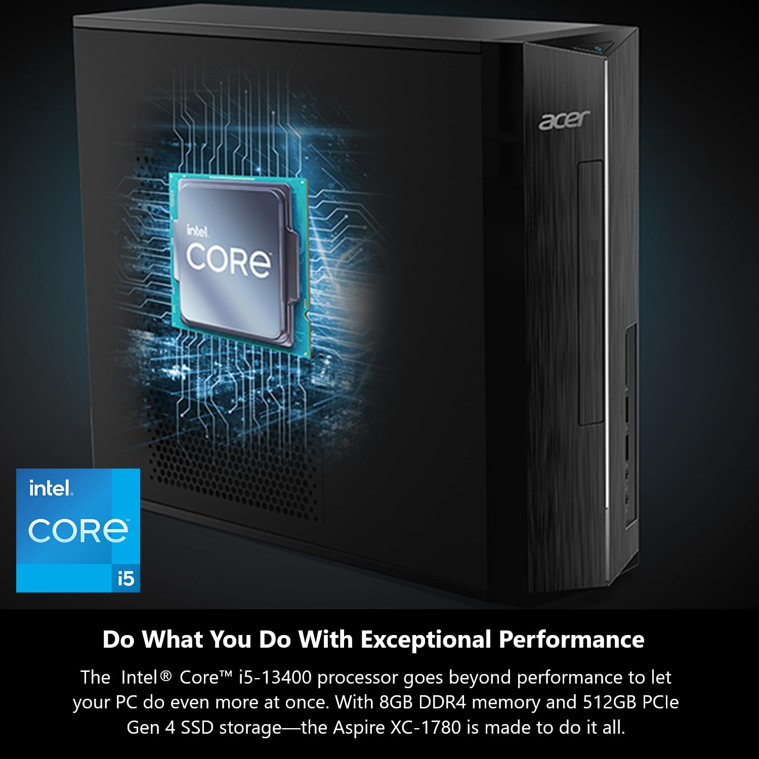 Acer Aspire TC Desktop with Intel Core i5 Performance