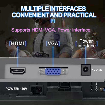 Yotetion 19 Inch Monitor 1440x900 75Hz HDMI VGA VESA 75mm