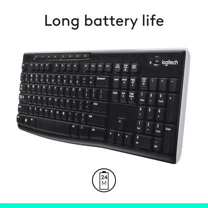Logitech MK270 Wireless Keyboard and Mouse Combo for Easy Computing