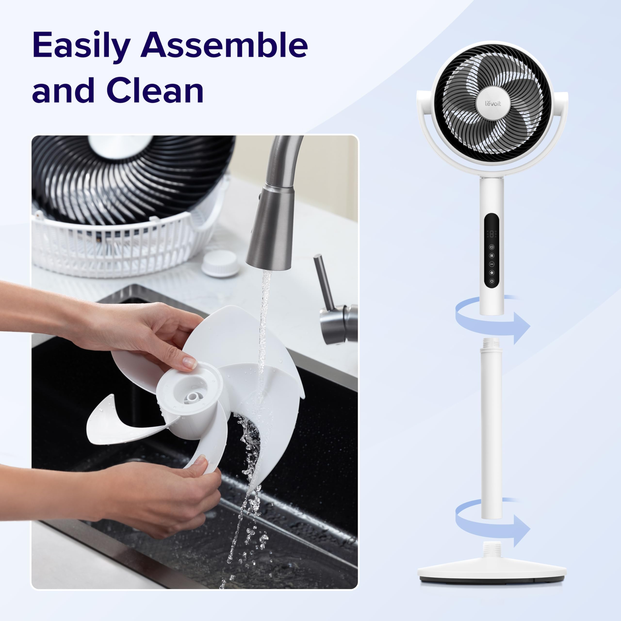 Levoit Quiet Oscillating Fan with Remote Control