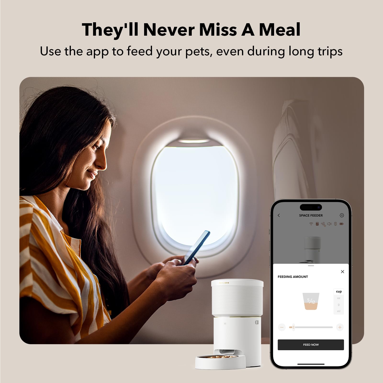 Automatic Dog Feeder with Airtight Storage for Fresh Food