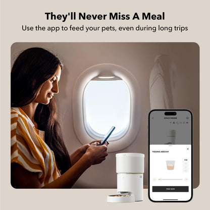 Automatic Dog Feeder with Airtight Storage for Fresh Food