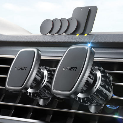 Lisen 2 Pack Magnetic Car Phone Mount For Vent 6 Magnets