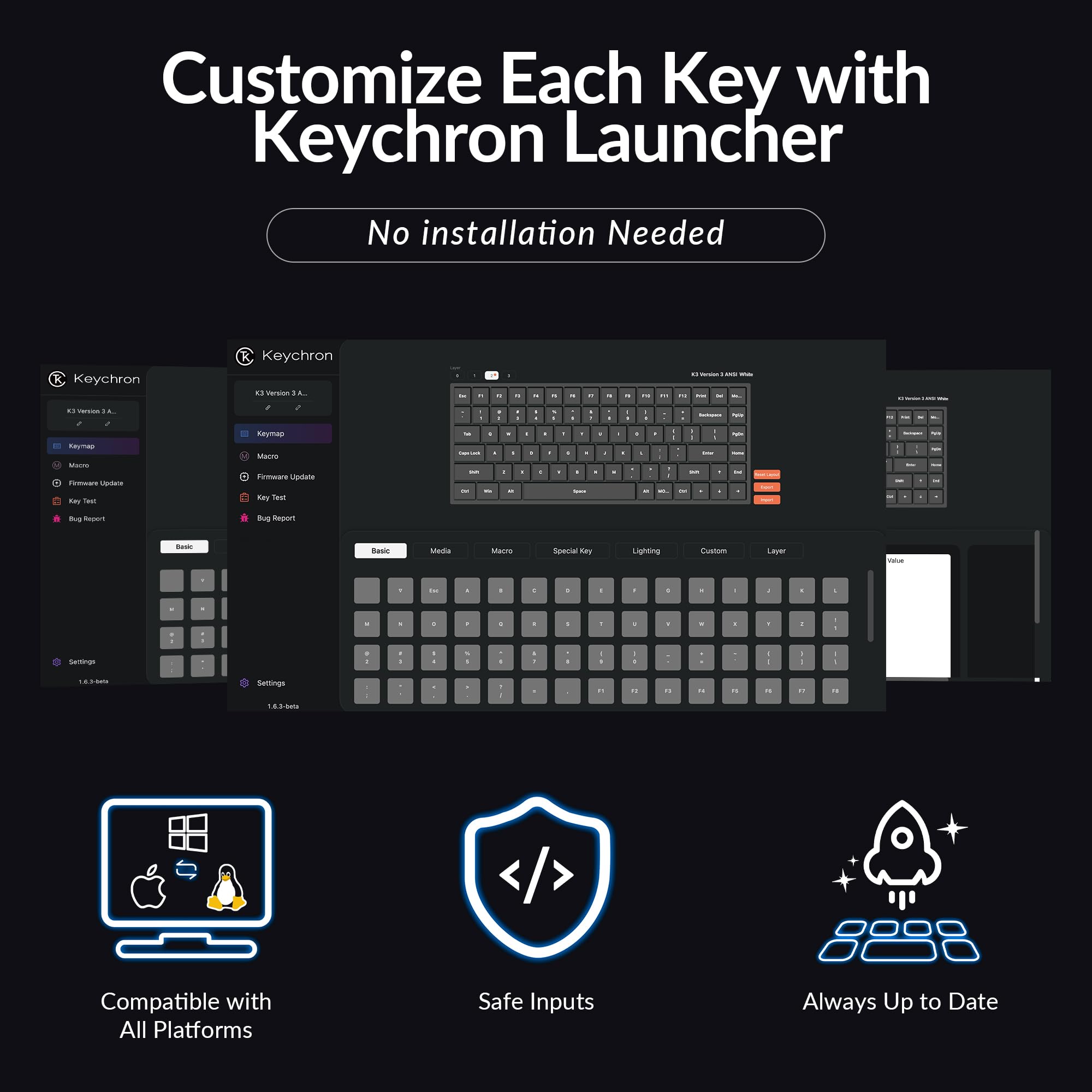 Keychron K3 Ultra Slim Wireless Mechanical Keyboard
