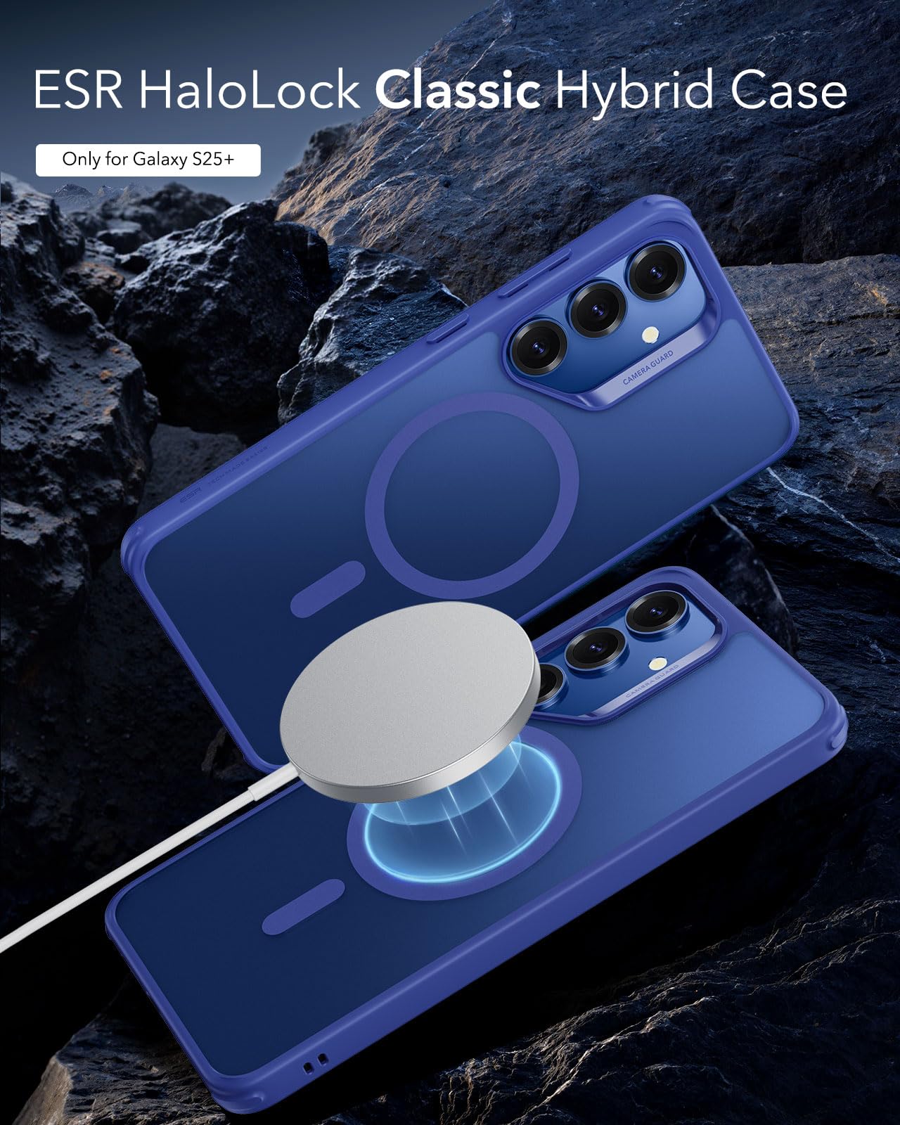 ESR Clear Black Case for Samsung Galaxy S25 Ultra