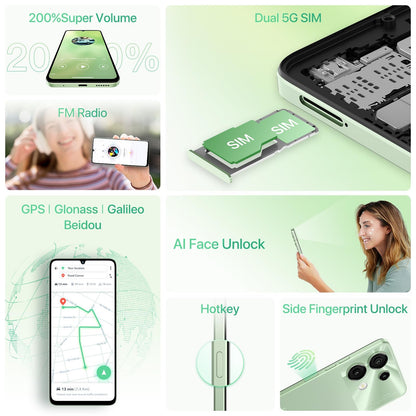 UMIDIGI G9 5G Android 14 Phone 12GB RAM 128GB ROM 50MP Camera 6.75 Inch 90Hz