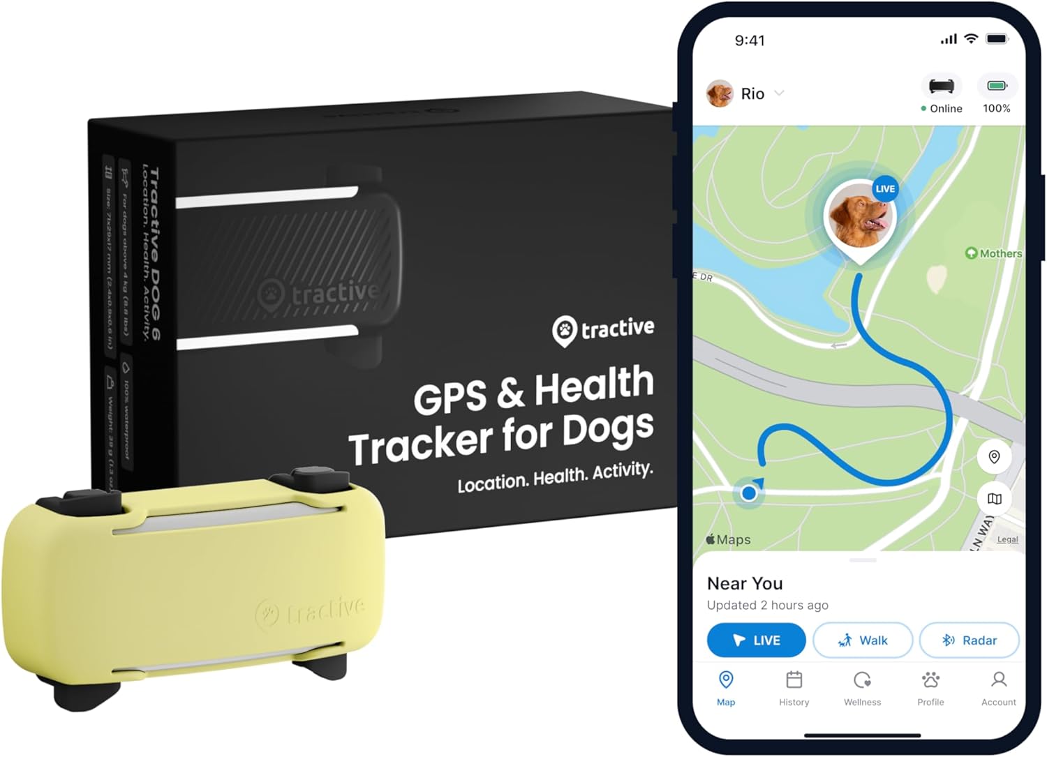 Real Time GPS Dog Tracker with Health Alerts