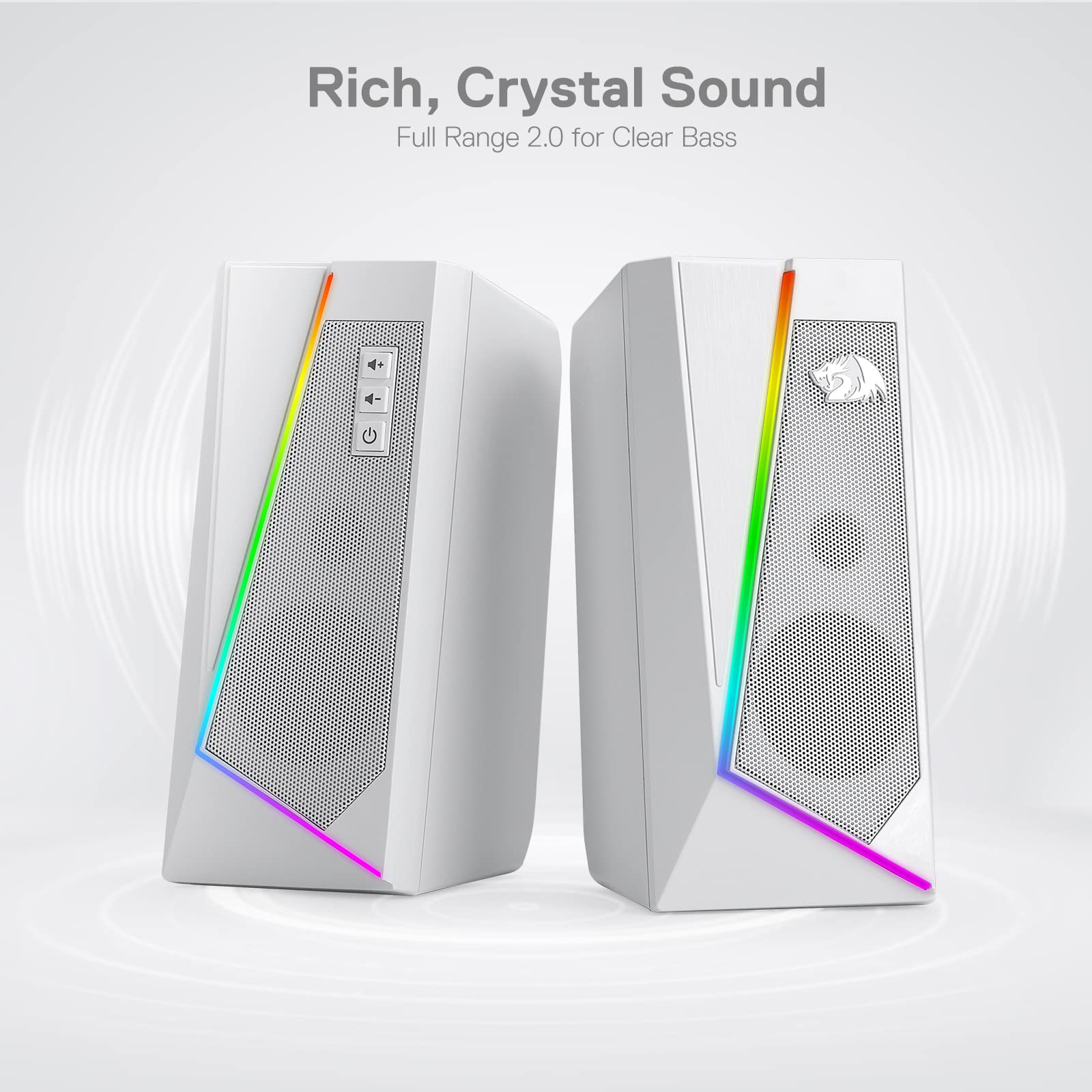 Redragon GS520 RGB Desktop Speakers with Enhanced Sound