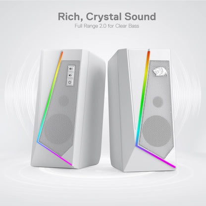 Redragon GS520 RGB Desktop Speakers with Enhanced Sound