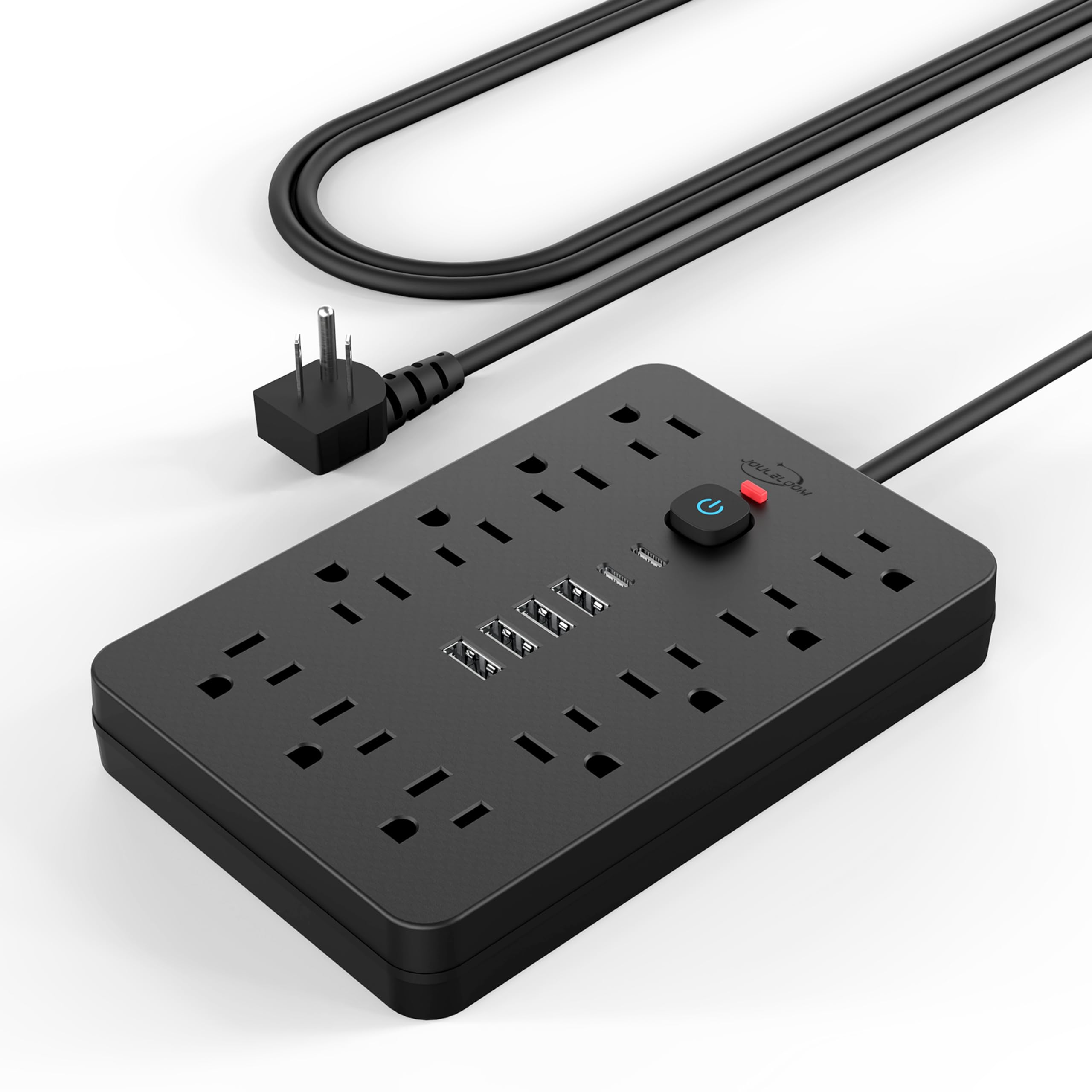 Power Strip Surge Protector With USB Ports Wall Mount