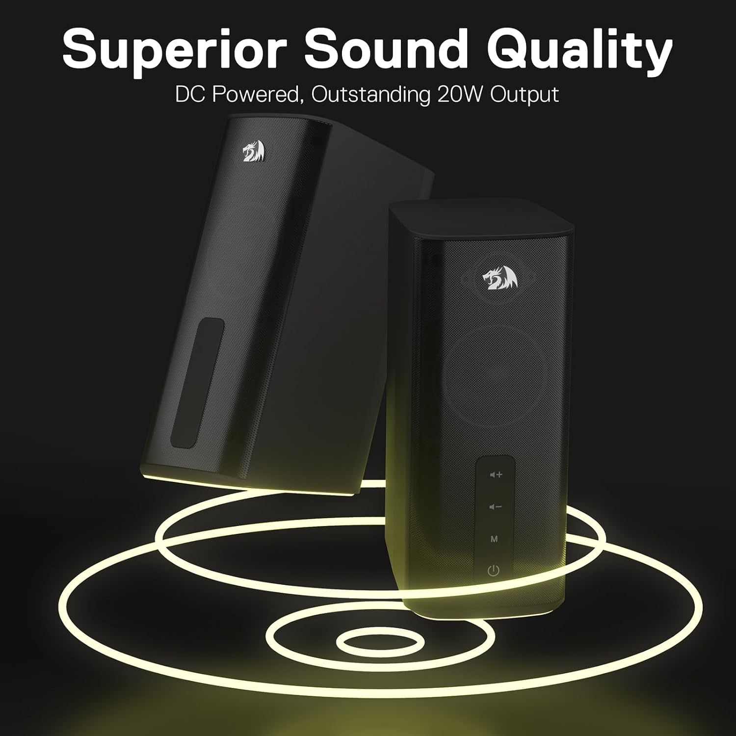 Redragon GS814 Bluetooth Desktop Speakers with Enhanced Bass