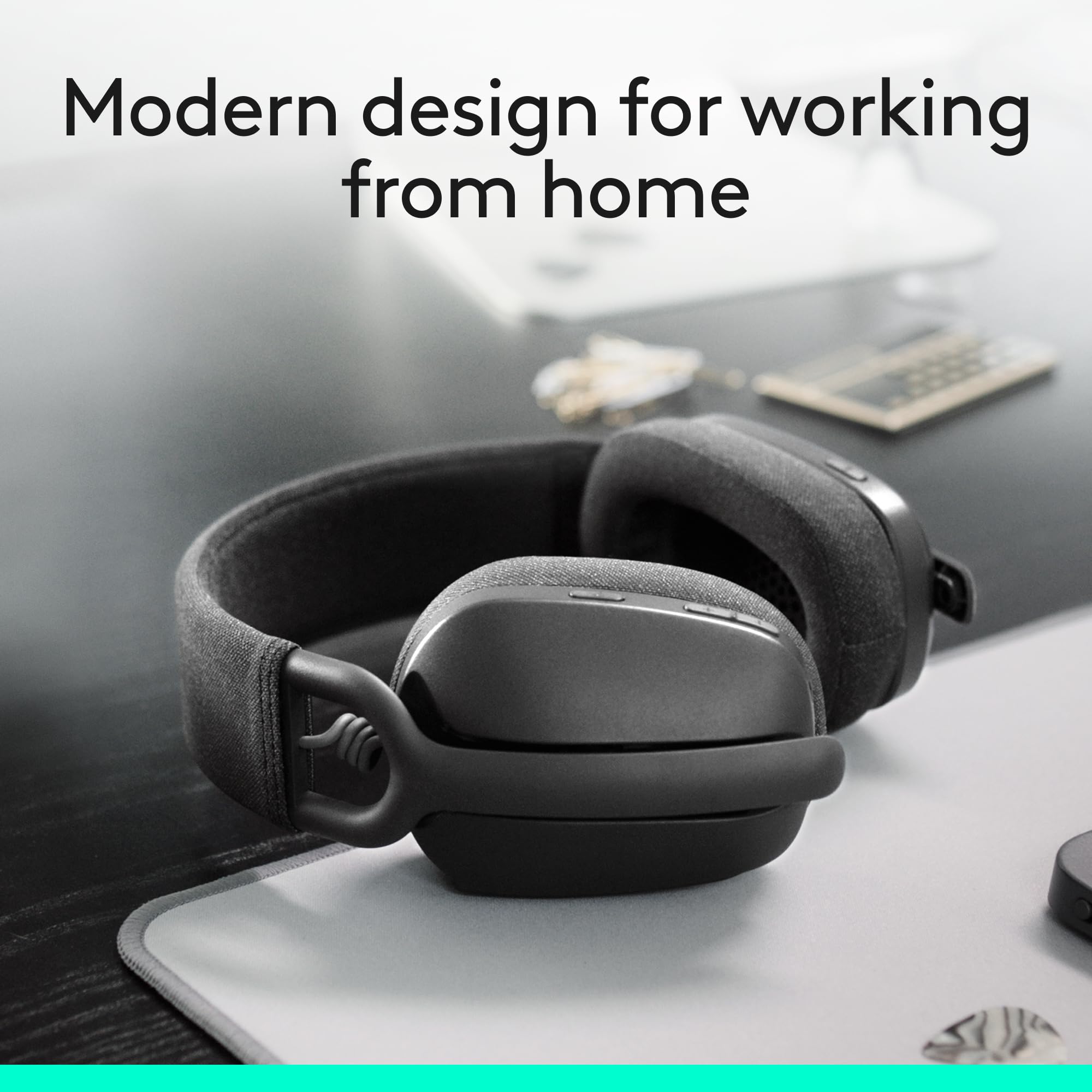 Logitech Zone Vibe 100 Wireless Headphones with Noise Canceling Microphone