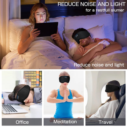 Sleep Headphones Bluetooth Eye Mask for Side Sleepers