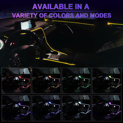 LivTee Smart Car LED Interior Lights USB Port App Control
