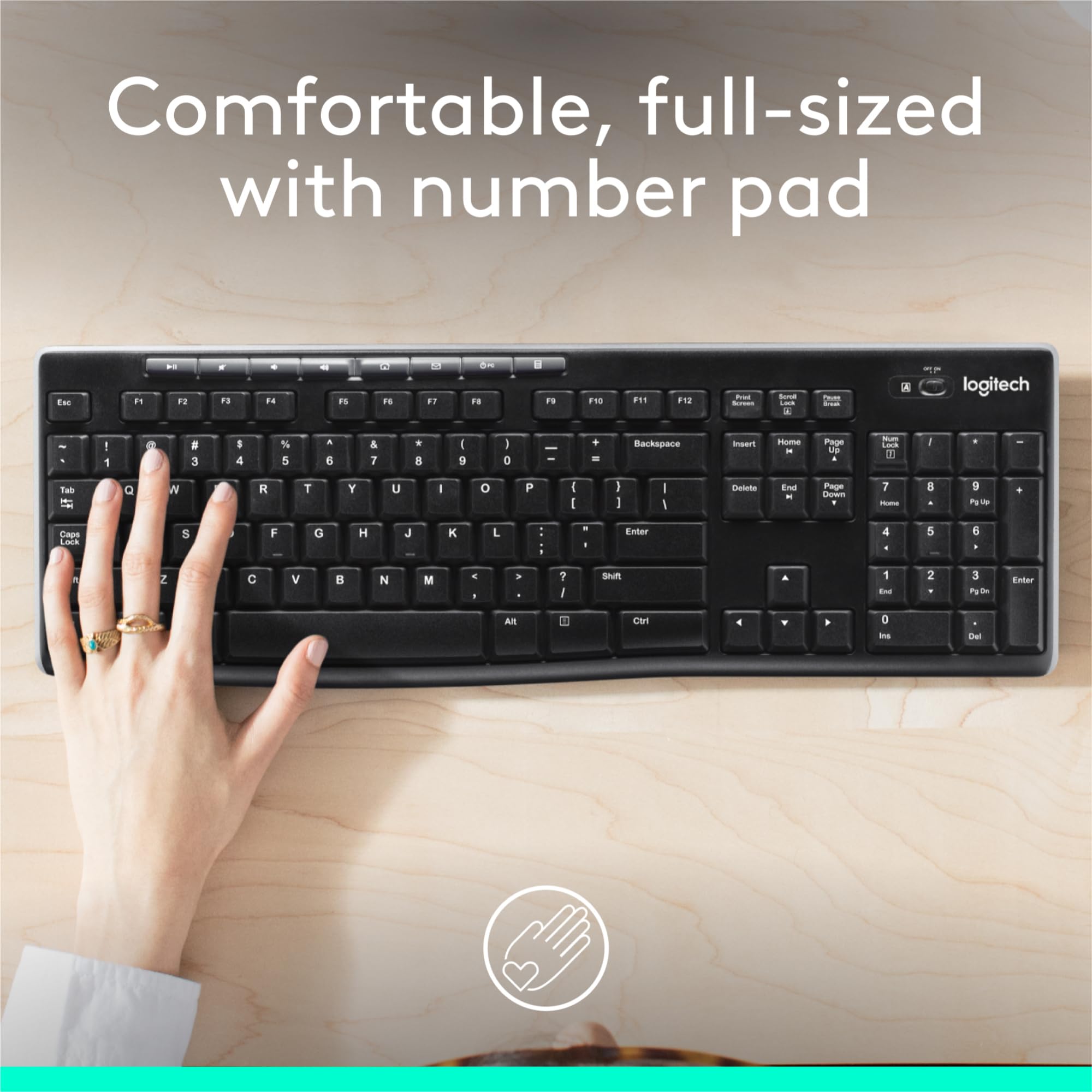 Logitech MK270 Wireless Keyboard and Mouse Combo for Easy Computing