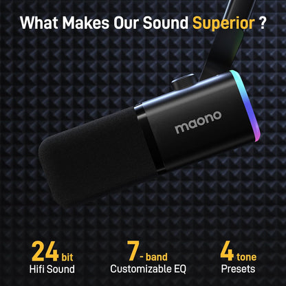 Maono PD100X USB XLR Dynamic Mic For Gaming And Streaming